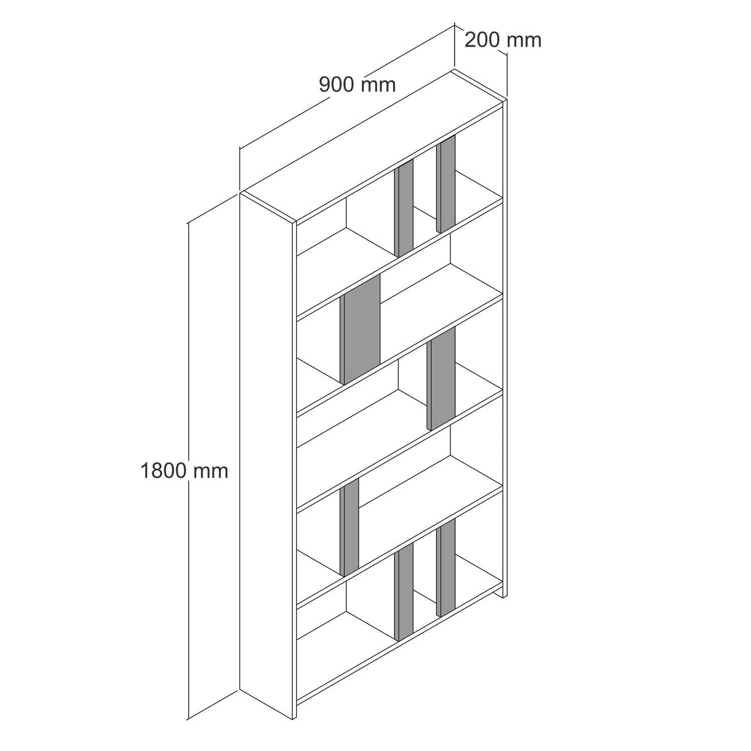 Bibliothèque Stylisée Woody Fashion" | 18mm Epaisseur | 90x180x20cm | Blanc Jaune 2 Bibliothèque Stylisée Woody Fashion" | 18mm Epaisseur | 90x180x20cm | Blanc Jaune – Image 2