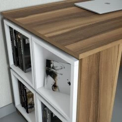 Bureau D'étude Woody à La Mode Avec étagère Murale | Noyer Blanc 9 Bureau D'étude Woody à La Mode Avec étagère Murale | Noyer Blanc -Meubles Tables Et Chaises Shop 845HCT3804 20 203 e1f8