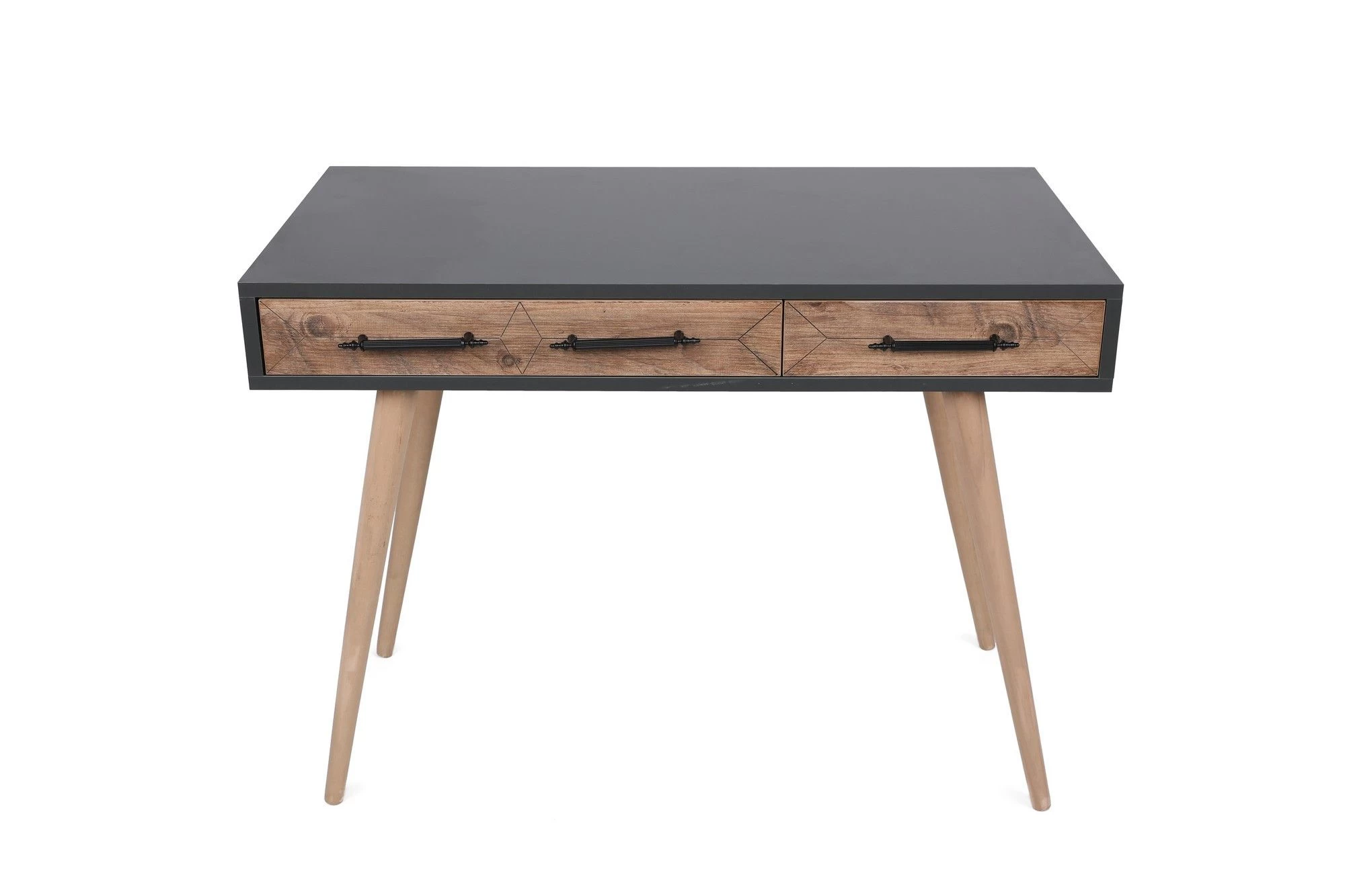 Bureau D'étude | Mélaminé | 18mm | Pieds En Bois | Chêne Anthracite 6 Bureau D'étude | Mélaminé | 18mm | Pieds En Bois | Chêne Anthracite – Image 6