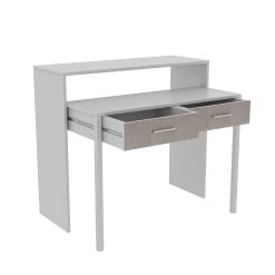 Bureau D'étude Pour La Créativité | Epaisseur 18mm | 99x88x66 Cm | Mélaminé | 2 Tiroirs | Blanc -Meubles Tables Et Chaises Shop 854KLN1505 20 206 5886