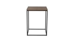 Table D'appoint Design Kalune | 18mm Mélaminé | Pieds Métal | 45x45x45cm | Noyer Noir -Meubles Tables Et Chaises Shop 854KLN2806 20 204 c4bf