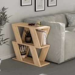 Woody Fashion Side Table" | Chêne | 100% Mélamine | Epaisseur 18mm, 60x57x22cm
