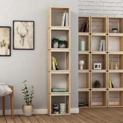 Woody Fashion Bookshelf | 100% Melamine Coated | 18mm Thick | Oak White