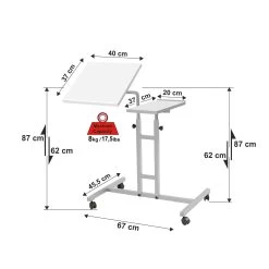 Sapphire Laptop Stand" | 18mm D'épaisseur | Cadre En Métal Blanc 14 Sapphire Laptop Stand" | 18mm D'épaisseur | Cadre En Métal Blanc -Meubles Tables Et Chaises Shop 863SPH2817 20 2013 9de1