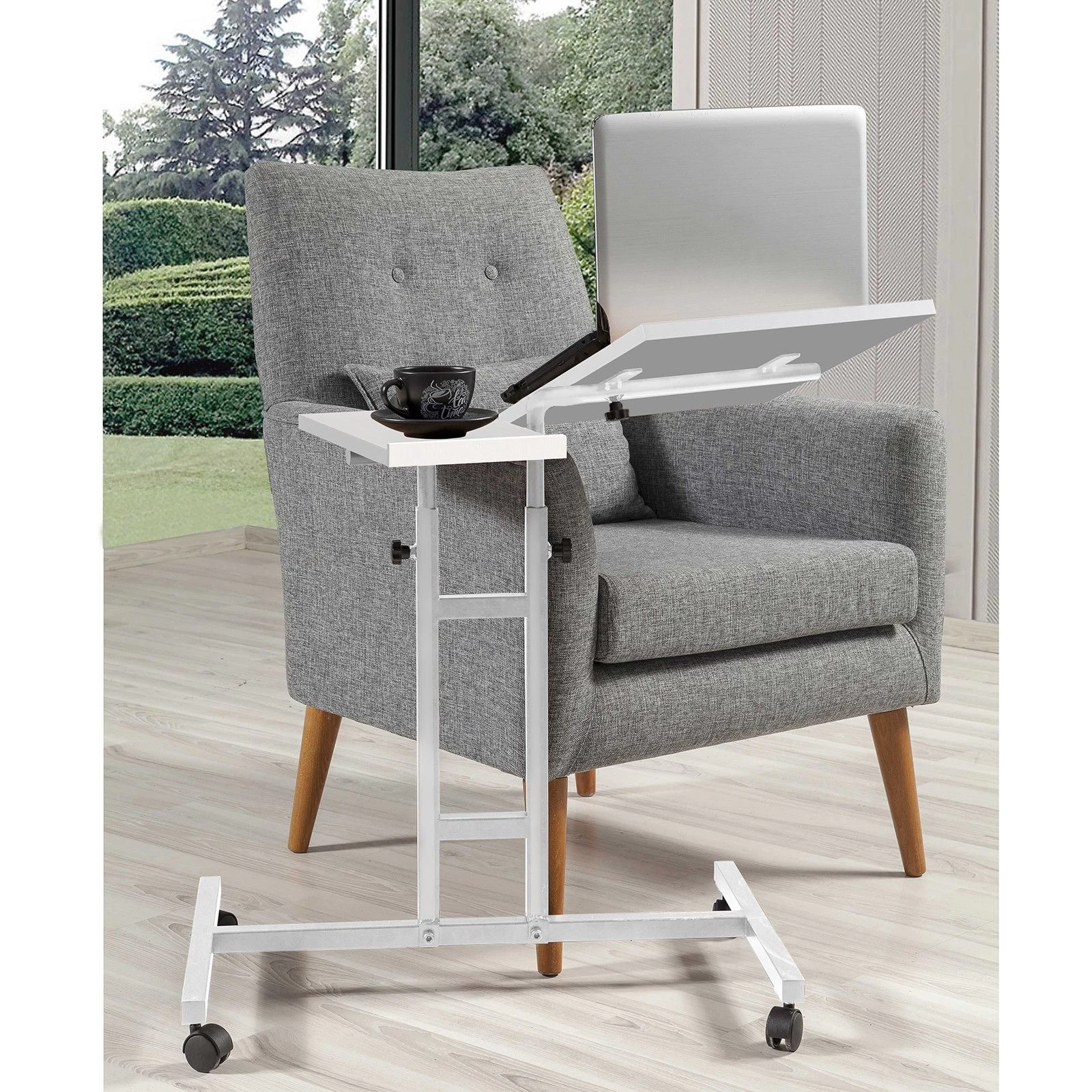 Sapphire Laptop Stand" | 18mm D'épaisseur | Cadre En Métal Blanc 2 Sapphire Laptop Stand" | 18mm D'épaisseur | Cadre En Métal Blanc – Image 2