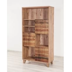 Bibliothèque Saphir | 100% Mélamine | Pieds En Bois | 80x155x36 Cm -Meubles Tables Et Chaises Shop 863SPH3613 20 202 7ee6