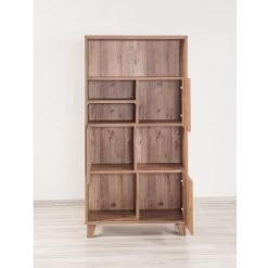Bibliothèque Saphir | 100% Mélamine | Pieds En Bois | 80x155x36 Cm -Meubles Tables Et Chaises Shop 863SPH3613 20 204 849f