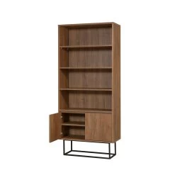 Bibliothèque Sapphire | 100% Mélaminé | Pieds En Métal | Noyer Noir -Meubles Tables Et Chaises Shop 863SPH5109 20 204 7b8c