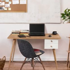 Bureau D'étude Créatif Pour La Maison | Panneau 100% Mélaminé | 2 Tiroirs Et étagères -Meubles Tables Et Chaises Shop 869VEL6602 20 202 4957