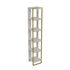 Hadley Bookshelf" - Epaisseur 18mm - Blanc Doré -Meubles Tables Et Chaises Shop 875ZNA3651 20 203 1e3e