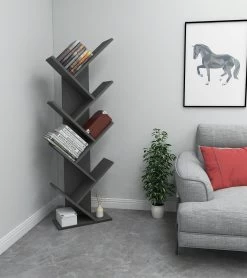 Bibliothèque Almaren" | 100% Mélaminé | 18mm D'épaisseur | Anthracite