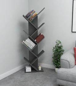 Bibliothèque Almaren" | 100% Mélaminé | 18mm D'épaisseur | Anthracite -Meubles Tables Et Chaises Shop 878ALM3609 20 202 b4d3