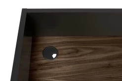 Bureau Volta 90cm - Noir/noyer -Meubles Tables Et Chaises Shop 9003.052927 Volga Pure Black Walnut 4 04c7