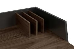 Bureau Volta 90cm - Noir/noyer -Meubles Tables Et Chaises Shop 9003.052927 Volga Pure Black Walnut 5 d82d