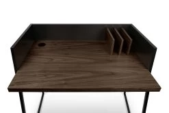 Bureau Volta 90cm - Noir/noyer -Meubles Tables Et Chaises Shop 9003.052927 Volga Pure Black Walnut 6 ea32