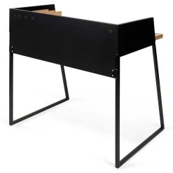 Bureau Volta 90cm - Noir/chêne -Meubles Tables Et Chaises Shop 9003.052965 Volga Pure Black Oak 5 8cac
