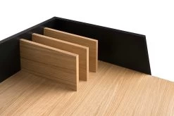 Bureau Volta 90cm - Noir/chêne -Meubles Tables Et Chaises Shop 9003.052965 Volga Pure Black Oak 7 e8de