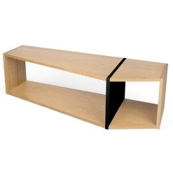 Bibliothèque One - Chêne/noir -Meubles Tables Et Chaises Shop 9003.314858 One Shelving Unit Oak and Pure Black 2 7794