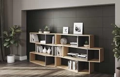 Bibliothèque One - Chêne/noir -Meubles Tables Et Chaises Shop 9003.314858 One Shelving Unit Oak and Pure Black 7 aee3