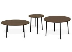 Table D'appoint Ply Ø50cm - Noyer 15 Table D'appoint Ply Ø50cm - Noyer -Meubles Tables Et Chaises Shop 9003.629136 Ply 50 Side Table Walnut and Black Steel 5 abf4