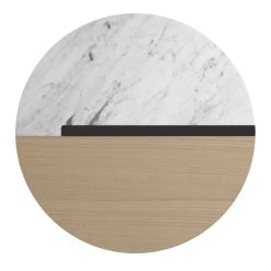 Table D'appoint Sonata - Chêne/marbre Blanc -Meubles Tables Et Chaises Shop 9003.629204 Sonata 50 Light Oak and White Marble 6 a302