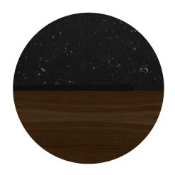 Table D'appoint Sonata - Noyer/marbre Noir -Meubles Tables Et Chaises Shop 9003.629211 Sonata 50 Walnut and Black Marble 6 1220