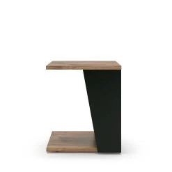 Table D'appoint Albi 40x40cm - Noyer/noir -Meubles Tables Et Chaises Shop 9003.629907 Albi Side Table Walnut and Pure Black 2 c3cb