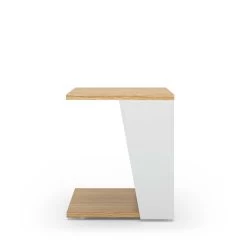 Table D'appoint Albi 40x40cm - Chêne/blanc 9 Table D'appoint Albi 40x40cm - Chêne/blanc -Meubles Tables Et Chaises Shop 9003.629914 Albi Side Table Light Oak and Pure White 2 1678