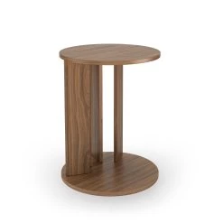 Table D'appoint Nillis ø40cm - Noyer -Meubles Tables Et Chaises Shop 9003.629969 Nora Sofa Table Walnut 3 a9a8