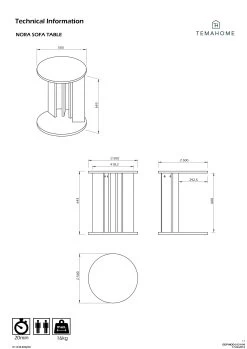 Meubles Tables Et Chaises Shop -Meubles Tables Et Chaises Shop 9003.629969 Nora Sofa Table Walnut 6 6e11