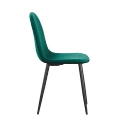 Chaise Valeska Velours - Vert -Meubles Tables Et Chaises Shop 9090 1 C bb74