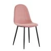 Chaise Valeska Velours - Rose