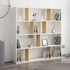 Colman Bookshelf | Melamine Coated | 18mm Thickness | Oak White