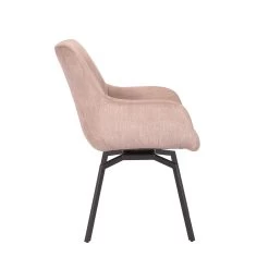 Chaise Pivotante Modesta Velours Côtelé - Beige -Meubles Tables Et Chaises Shop 9400 1 B bbdc