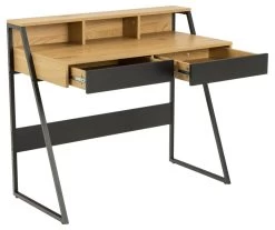 Bureau Reece 100cm - Noir/chêne 14 Bureau Reece 100cm - Noir/chêne -Meubles Tables Et Chaises Shop 94E3B481 77AB 4580 9253 94DF1ABFBF54 1f4a