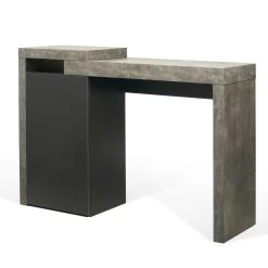 Bureau Delta 119cm - Béton 10 Bureau Delta 119cm - Béton -Meubles Tables Et Chaises Shop 9500.052835 Detroit Console Desk Concrete Pure Black 2 be5e