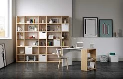 Bureau Harbour - Blanc/chêne -Meubles Tables Et Chaises Shop 9500.052996 Harbour Pure White Oak 11 9932