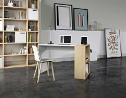 Bureau Harbour - Blanc/chêne -Meubles Tables Et Chaises Shop 9500.052996 Harbour Pure White Oak 12 b3b9