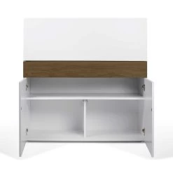 Bureau/meuble De Rangement Fox 110cm - Blanc/noyer 17 Bureau/meuble De Rangement Fox 110cm - Blanc/noyer -Meubles Tables Et Chaises Shop 9500.054099 Focus Home Office Pure White Walnut 6 ed05