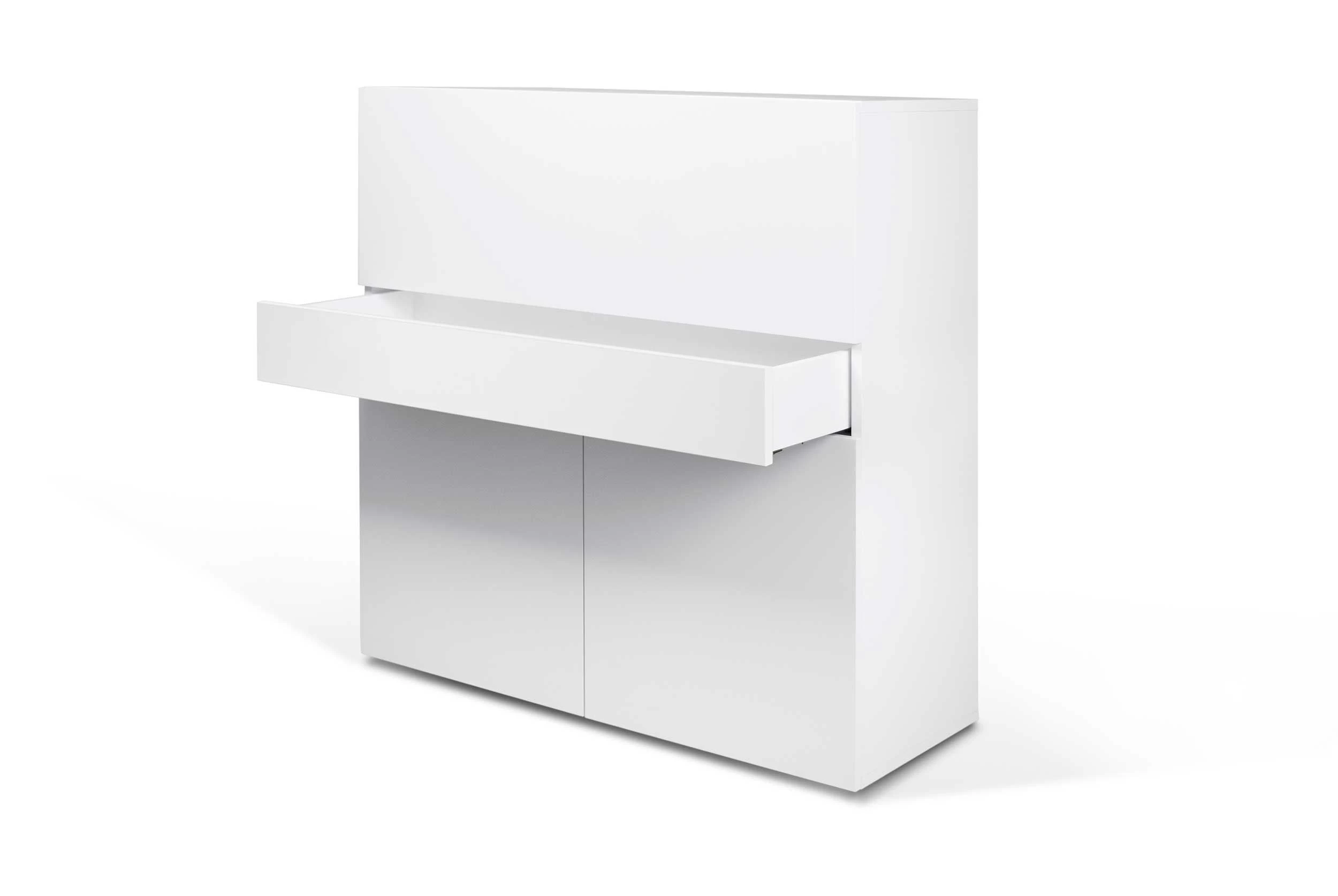 Bureau/meuble De Rangement Fox 110cm - Blanc 6 Bureau/meuble De Rangement Fox 110cm - Blanc – Image 6