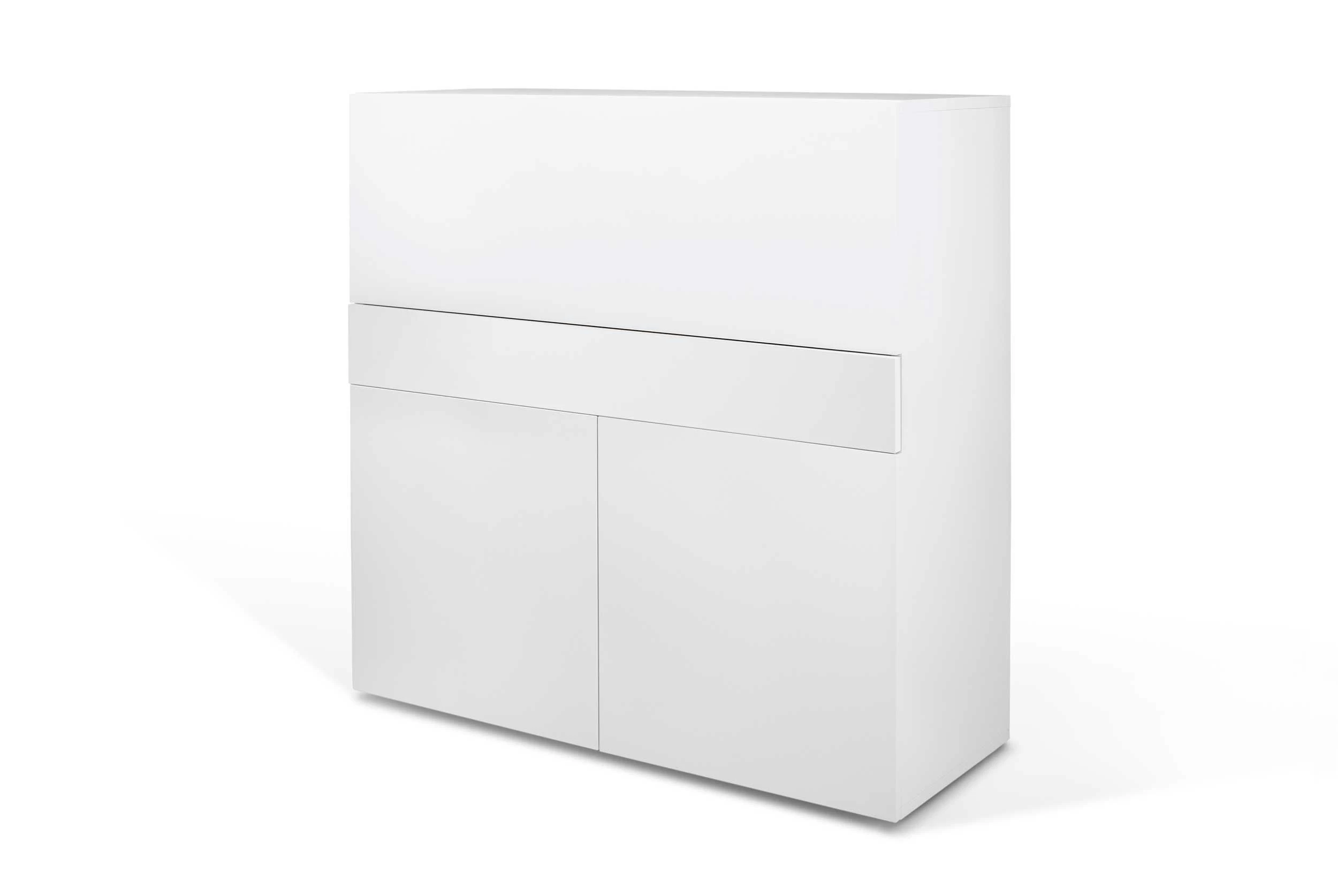 Bureau/meuble De Rangement Fox 110cm - Blanc 4 Bureau/meuble De Rangement Fox 110cm - Blanc – Image 4