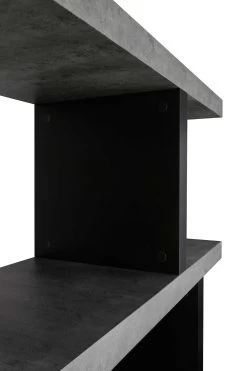 Bibliothèque Stephany 172 Cm-béton/noir -Meubles Tables Et Chaises Shop 9500.273278 Step High Concrete Pure Black 4 788d