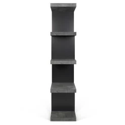 Bibliothèque Stephany 172 Cm-béton/noir -Meubles Tables Et Chaises Shop 9500.273278 Step High Concrete Pure Black 5 105c