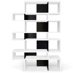 Bibliothèque Lisbon 3 - Blanc/noir -Meubles Tables Et Chaises Shop 9500.314988 London 003 Pure White and Pure Black 1 34e5