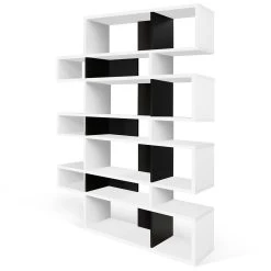 Bibliothèque Lisbon 3 - Blanc/noir -Meubles Tables Et Chaises Shop 9500.314988 London 003 Pure White and Pure Black 2 842e