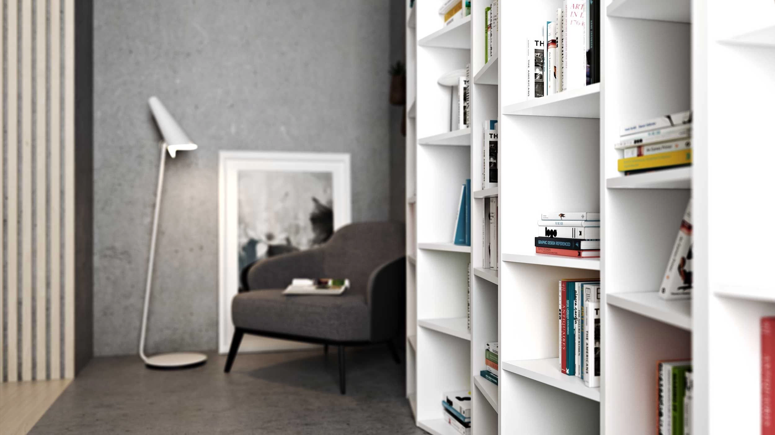 Bibliothèque Varna Modèle 4 - Blanc 8 Bibliothèque Varna Modèle 4 - Blanc – Image 8