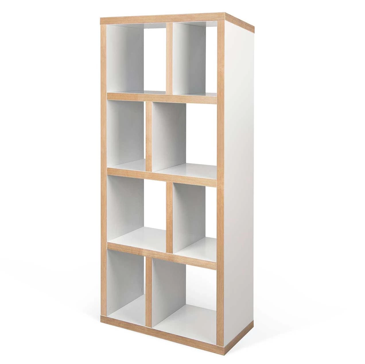 Etagère Berkeley 70 Cm 4 Niveaux - Blanc/contreplaqué 8 Etagère Berkeley 70 Cm 4 Niveaux - Blanc/contreplaqué – Image 8