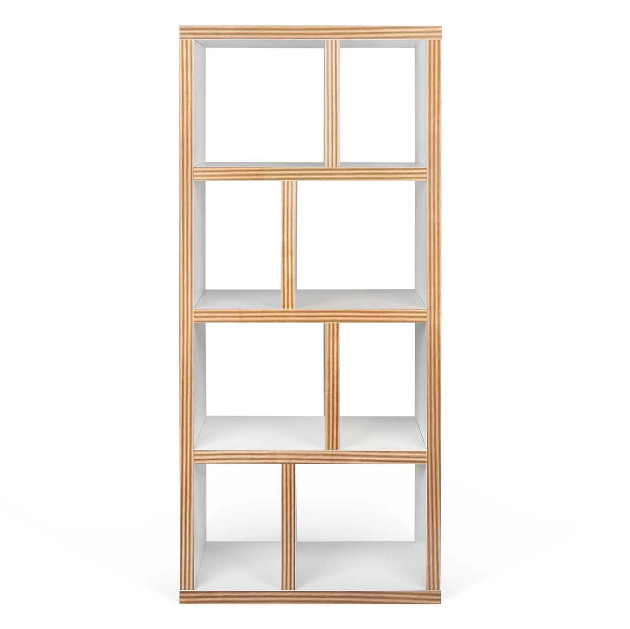 Etagère Berkeley 70 Cm 4 Niveaux - Blanc/contreplaqué 7 Etagère Berkeley 70 Cm 4 Niveaux - Blanc/contreplaqué – Image 7