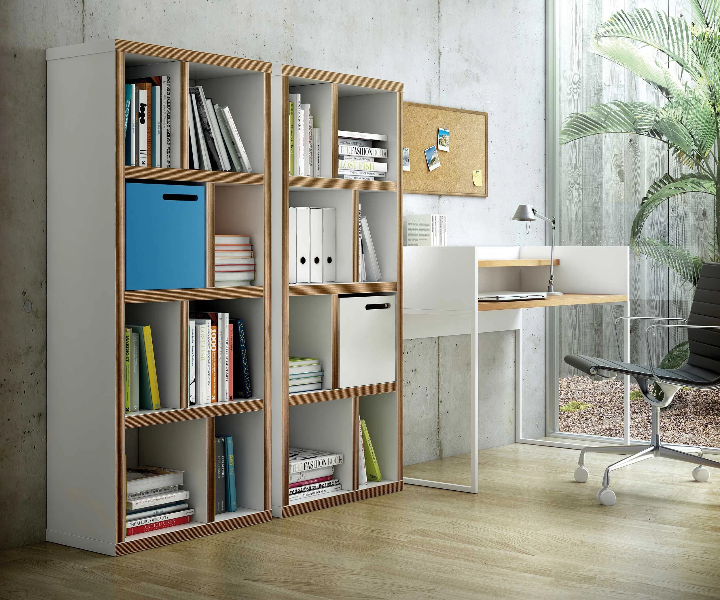 Etagère Berkeley 70 Cm 4 Niveaux - Blanc/contreplaqué 6 Etagère Berkeley 70 Cm 4 Niveaux - Blanc/contreplaqué – Image 6