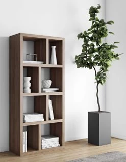 Etagère Berkeley 70 Cm 4 Niveaux - Placage Noyer 16 Etagère Berkeley 70 Cm 4 Niveaux - Placage Noyer -Meubles Tables Et Chaises Shop 9500.318641 Berlin 70 4Levels Walnut 7 2d8d